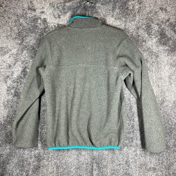 Patagonia Synchilla Sweatshirt Womens Small Gray Blue Snap T Fleece Pullover - Picture 2 of 8